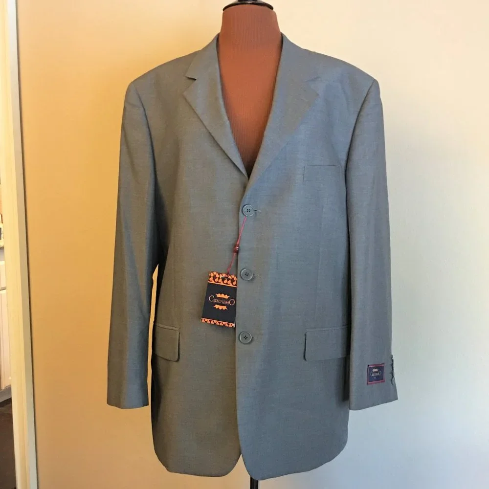 CARLO LUSSO 3-Button Vented "Aldo" Suit Jacket NWT - Picture 2 of 14